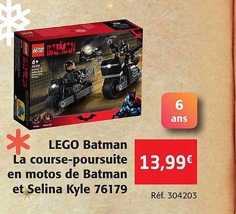 lego batman la course-poursuite en motos de batman et selina kyle 76179