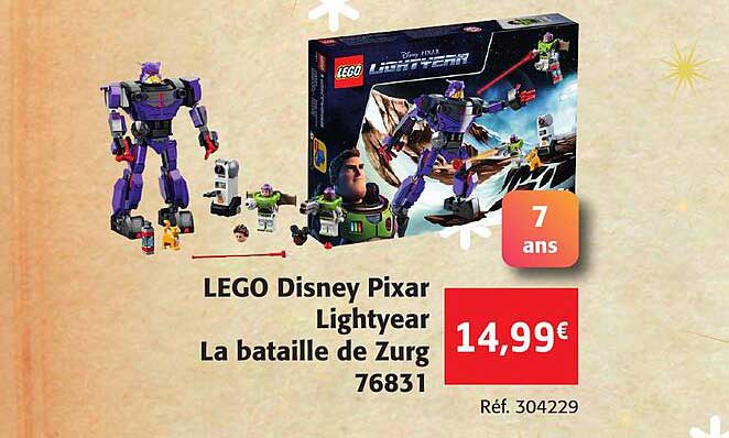 lego disney pixar lightyear la bataille de zurg 76831