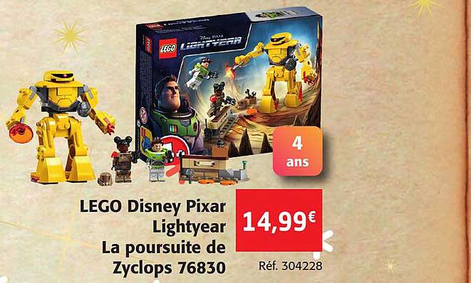 lego disney pixar lightyear la poursuite de zyclops 76830