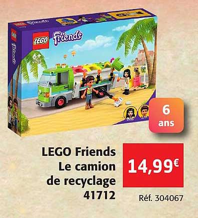 lego friends le camion de recyclage 41712