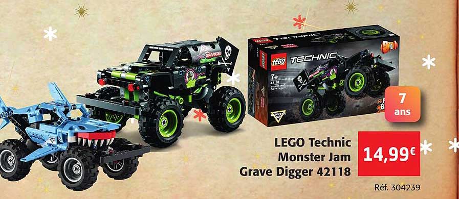 lego technic monster jam grave digger 42118