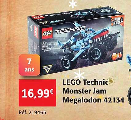lego technic monster jam megalodon 72134