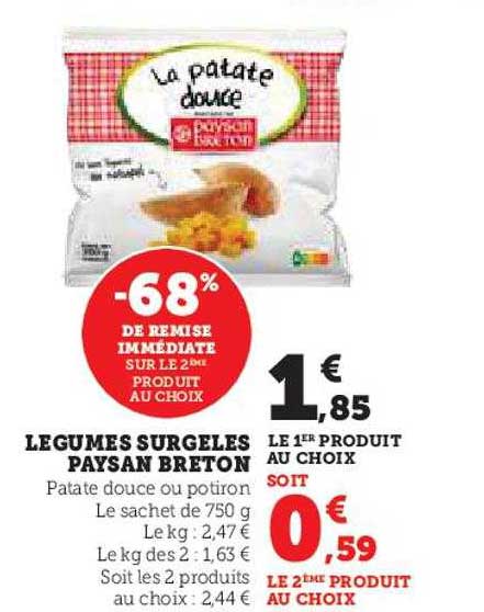 légumes surgelés paysan breton