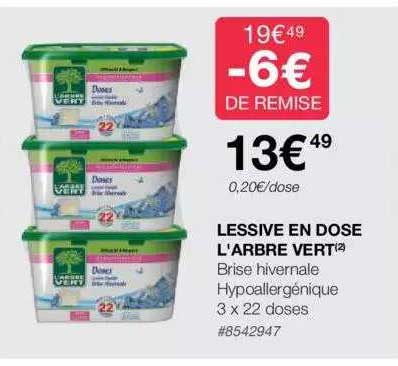 lessive en dose l'arbre vert