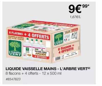 liquide vaisselle mains - l'arbre vert