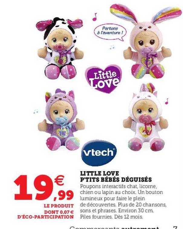 little love p'tits bébés déguisés vtech