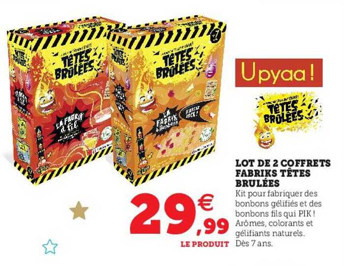 lot de 2 coffrets fabriks têtes brûlées