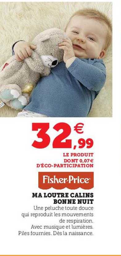 ma loutre calins bonne nuit fisher-price