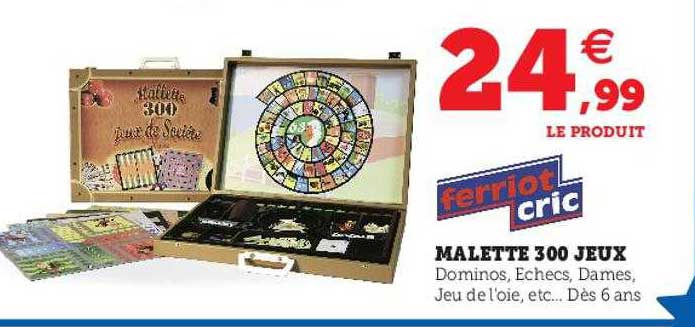 malette 300 jeux ferriot cric