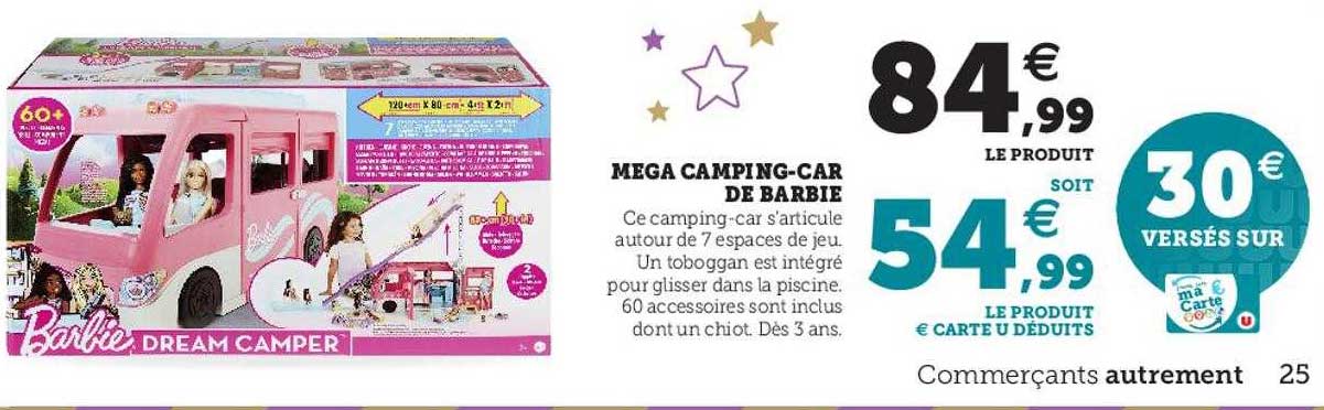 méga camping-car de barbie