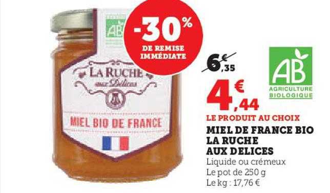 Miel De France Bio La Ruche Aux Délices