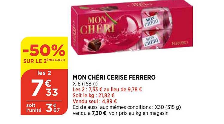 mon chéri cerise ferrero