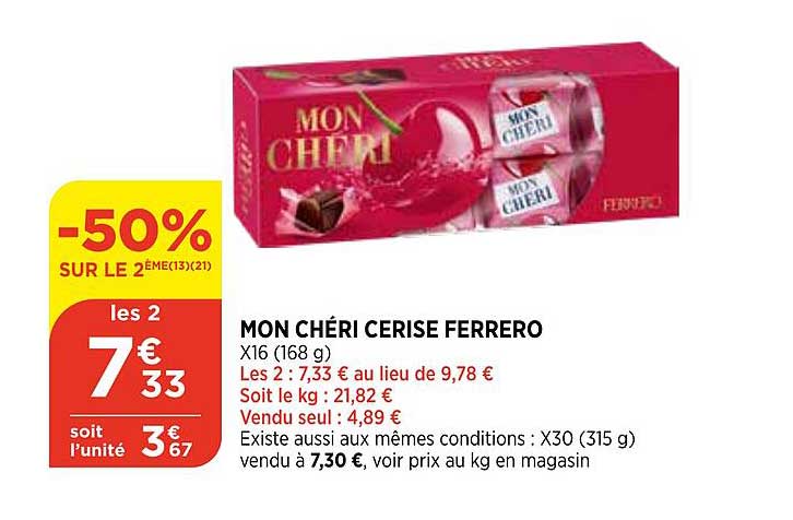 mon chéri cerise ferrero