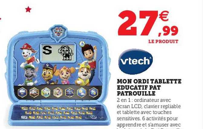 mon ordi tablette éducatif pat patrouille vtech