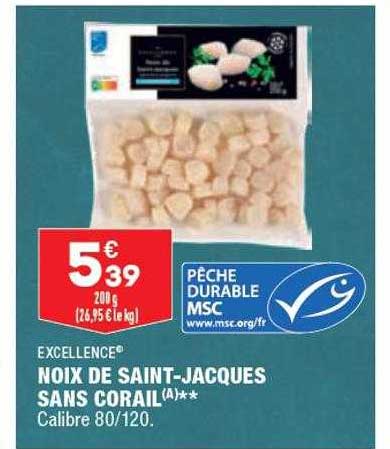 noix de saint-jacques sans corail excellence