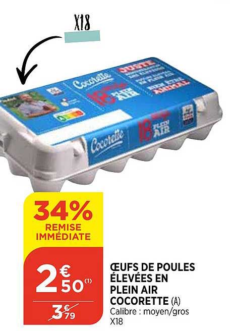 œufs de poules élevées en plein air cocorette