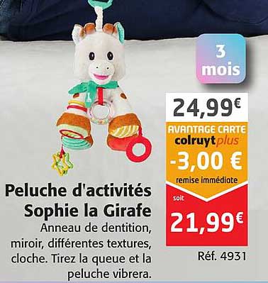 Peluche D'activités Sophie La Girafe
