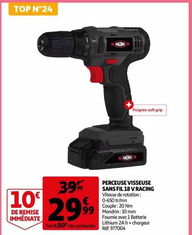 Perceuse Visseuse Sans Fil 18v Racing