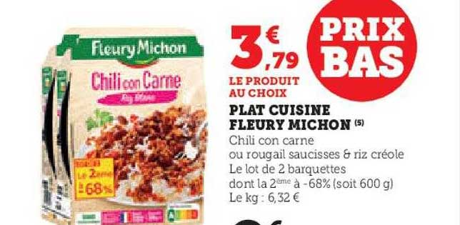plat cuisiné fleury michon