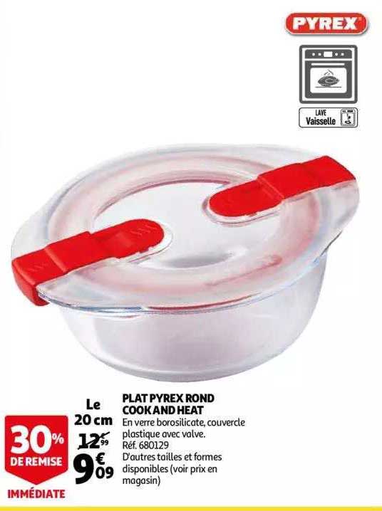 plat pyrex rond cook and heat