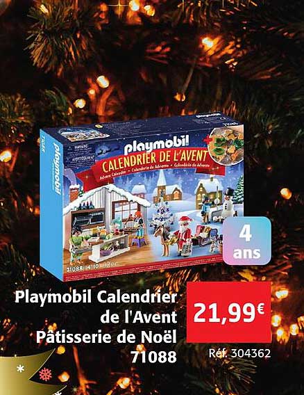 playmobil calendrier de l'avent pâtisserie de noël 71088