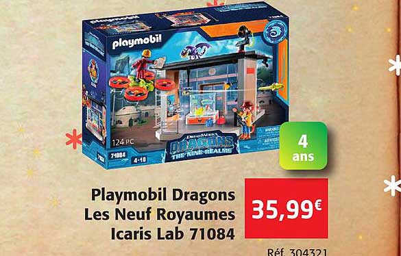 Playmobil Dragons Les Neuf Royaumes Icaris Lab 71084