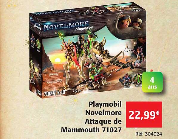 playmobil novelmore attaque de mammouth 71027