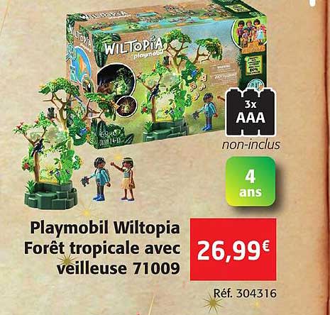 Playmobil Wiltopia Forêt Tropicale Avec Veilleuse 71009