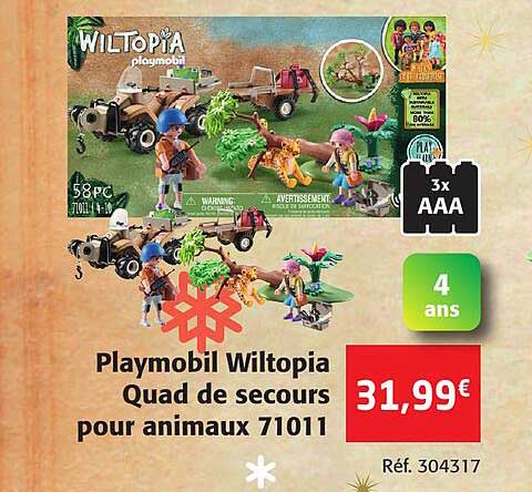 Playmobil Wiltopia Quad De Secours Pour Animaux 71011