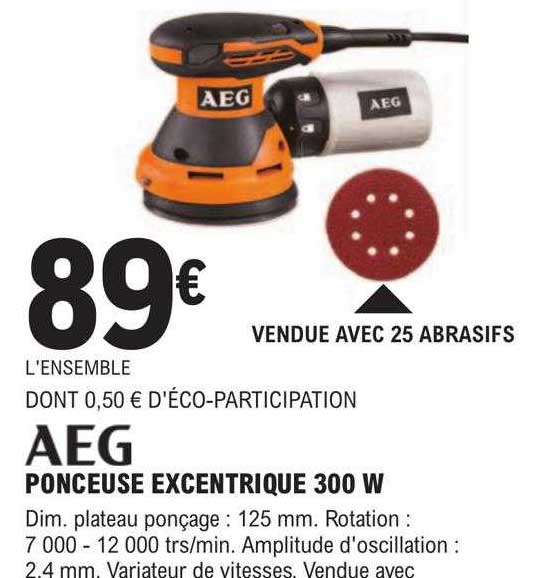 ponceuse excentrique 300 w aeg