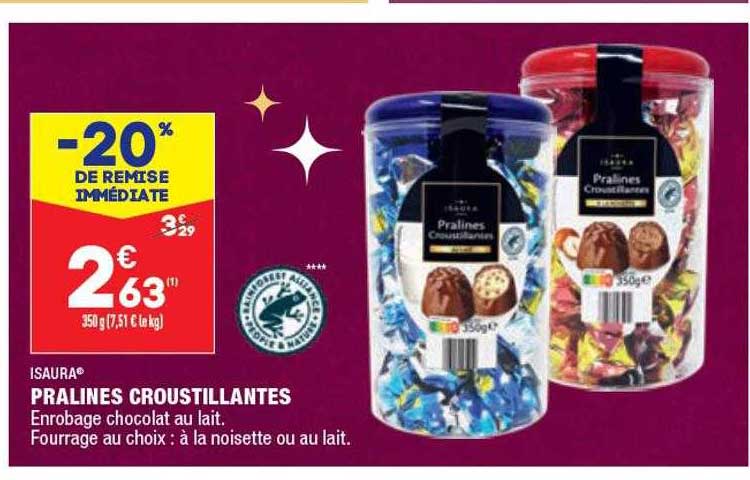 pralinés croustillantes isaura