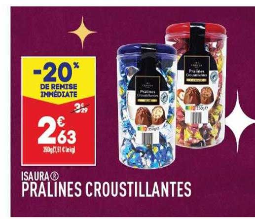 pralinés croustillantes isaura