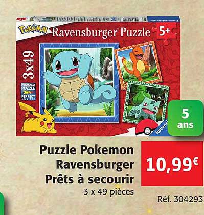 puzzle pokémon ravensburger prêts à secourir