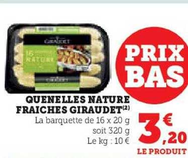 Quenelles Nature Fraîches Giraudet