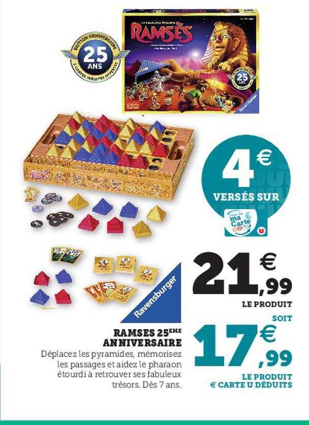 ramses 25ème anniversaire ravensburger
