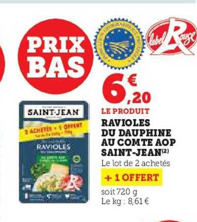 ravioles du dauphine au comté aop saint-jean