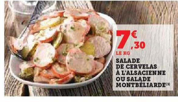 salade de cervelas à l'alsacienne ou salade montbéliarde