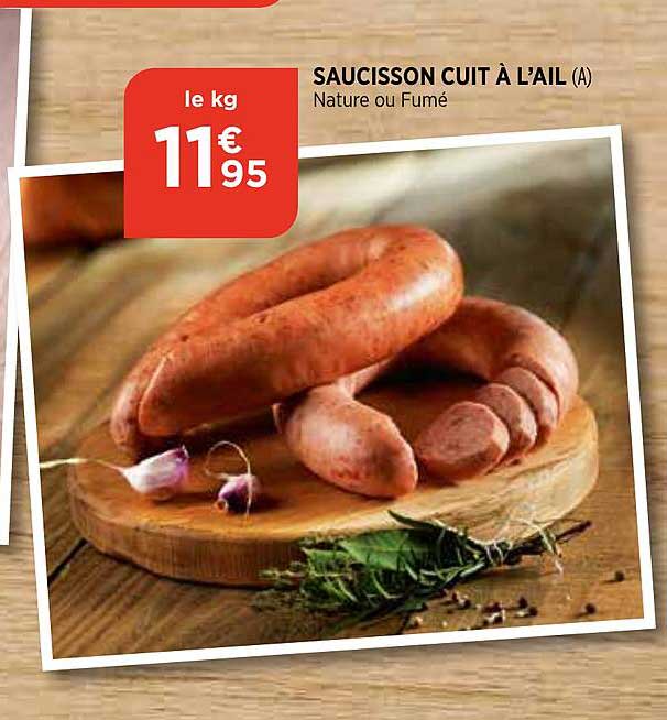Saucisson Cuit à L'ail