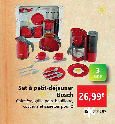 set à petit-déjeuner bosch