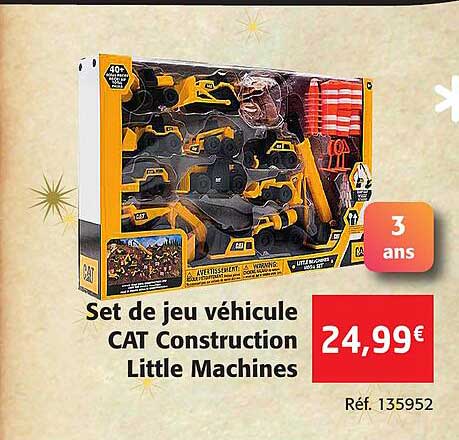 set de jeu véhicule cat construction little machines