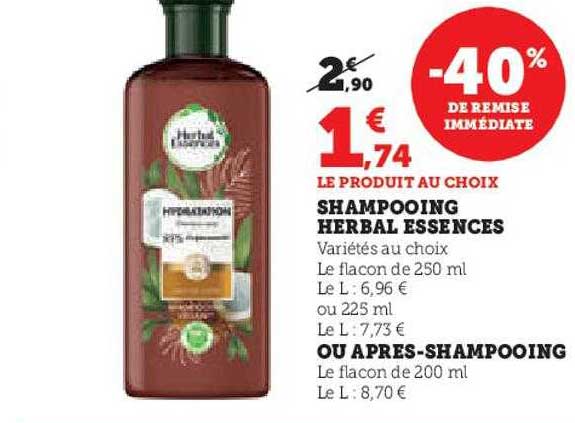 shampooing herbal essences ou après-shampooing