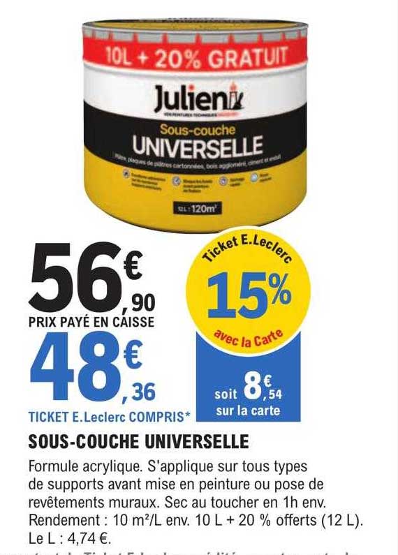 sous-couche universelle julien