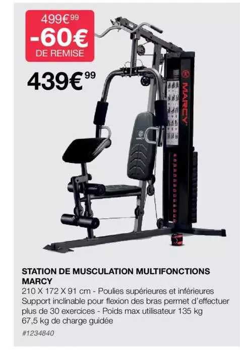 station de musculation multifonctions marcy