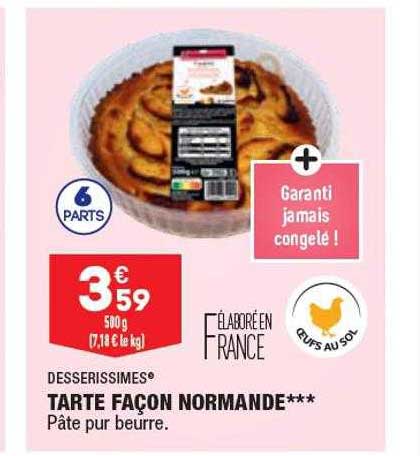 tarte façon normande desserissimes