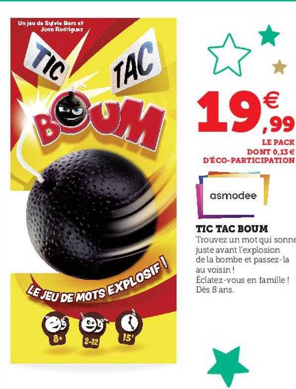 tic tac boum asmodee