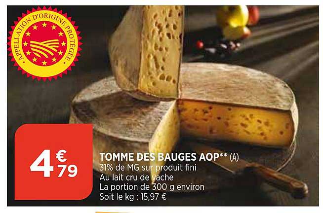 tomme des bauges aop