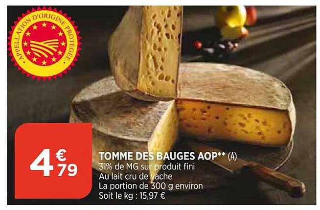 tomme des bauges aop