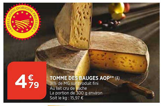 tomme des bauges aop