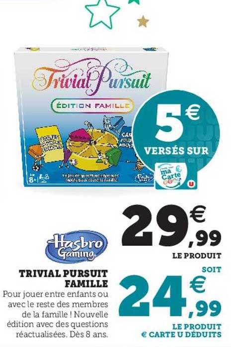 trivial pursuit famille hasbro gaming