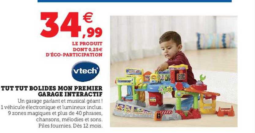 tut tut bolides mon premier garage interactif vtech